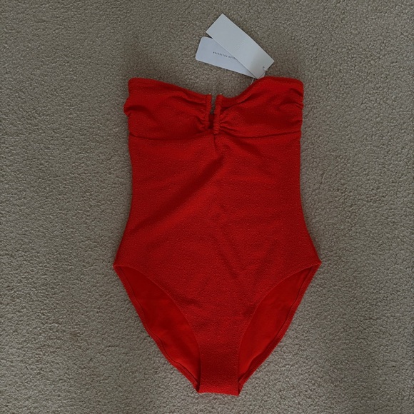 Arket Other - Arket Orange One Piece Strapless Swimsuit